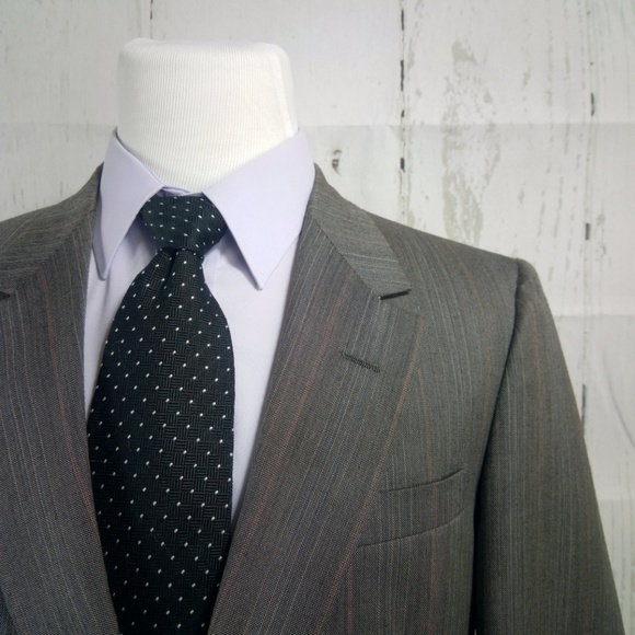Sansabelt Jaymar Ruby 42R Brownish Gray Suit Blazer Sports - Picture 1 of 8